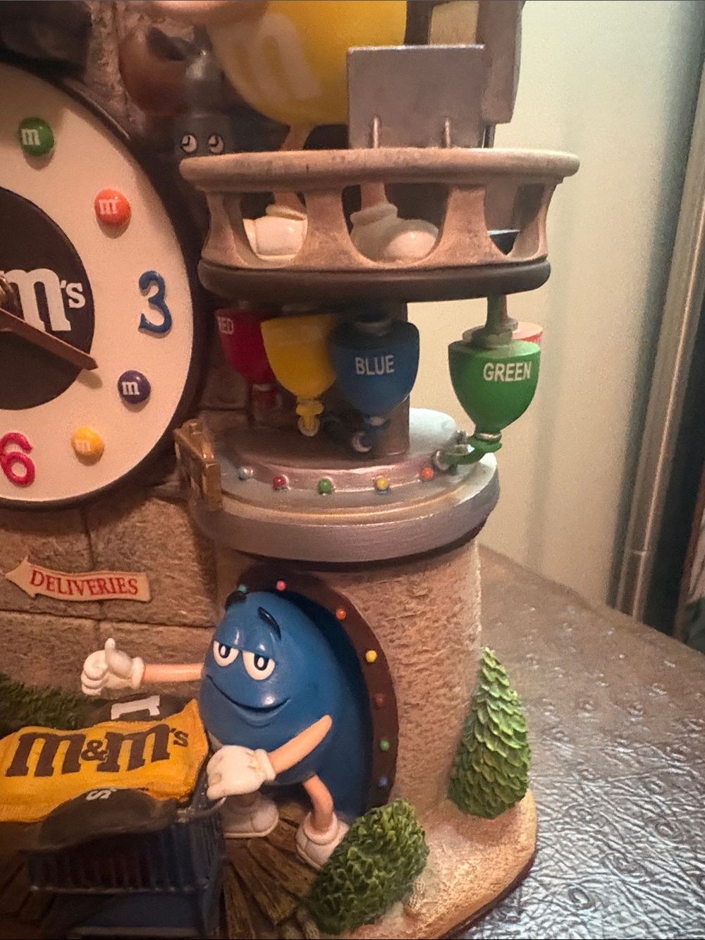M&M'S Multi-Color Character Factory Clock from The Danbury Mint - Picture 7 of 11